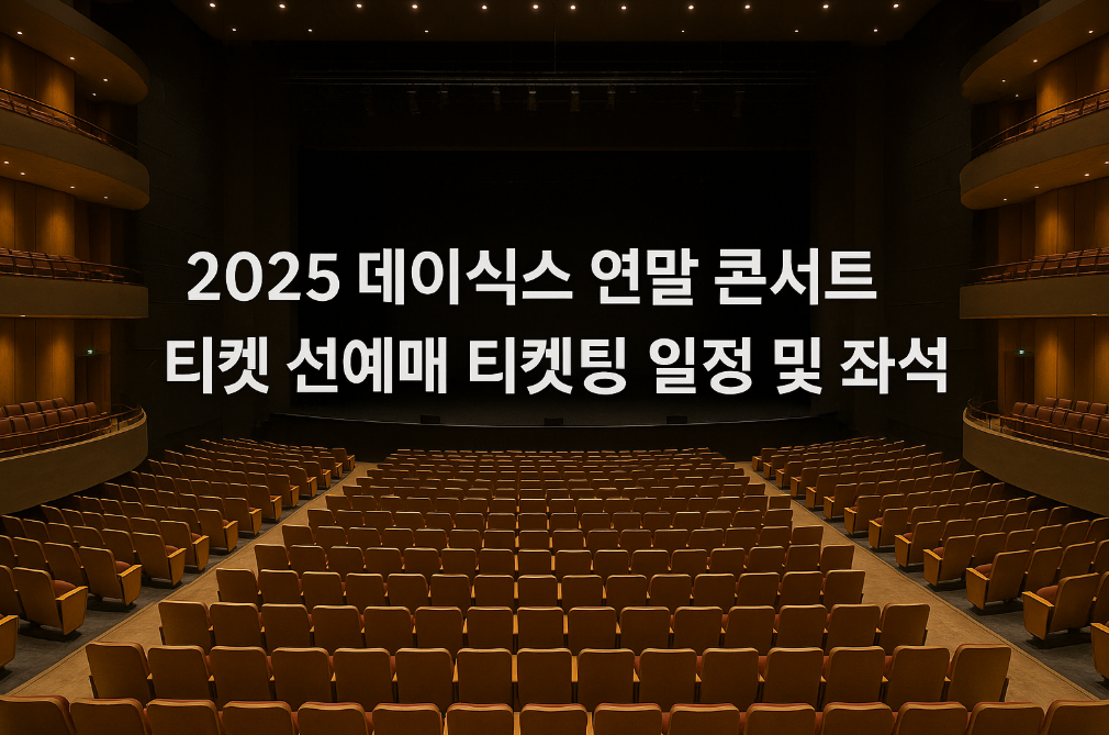 데이식스 연말콘서트 티켓팅 100% 성공하는 법