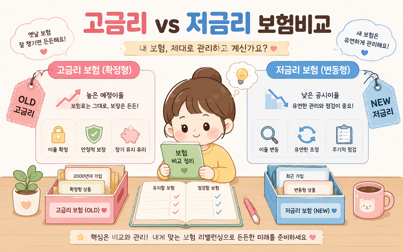 alt="고금리 vs 저금리 보험비교"