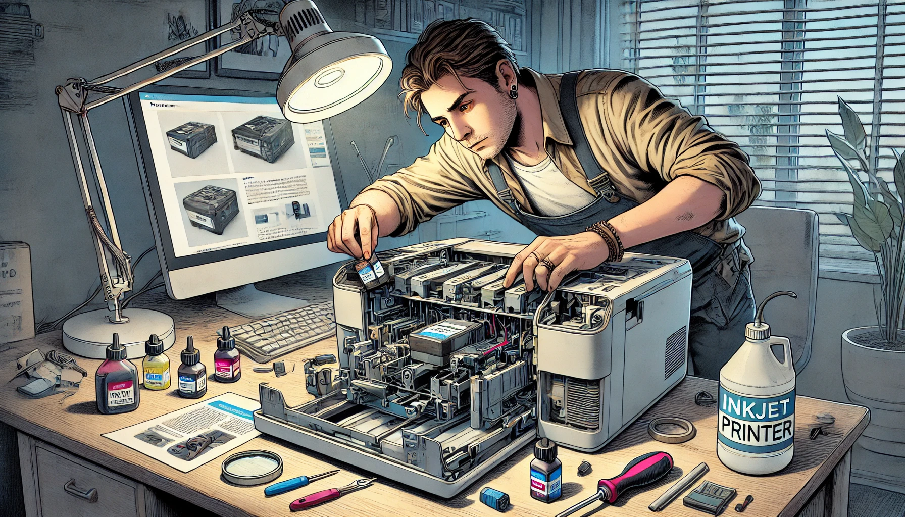 잉크젯 프린터 노즐 막힘 예방을 위한 주기적 출력 팁