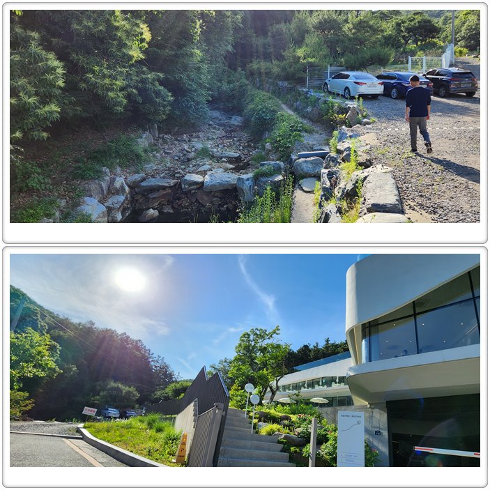 모아니까페옆-작은개울-모습