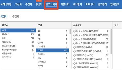 중고차 시세 비교 가격