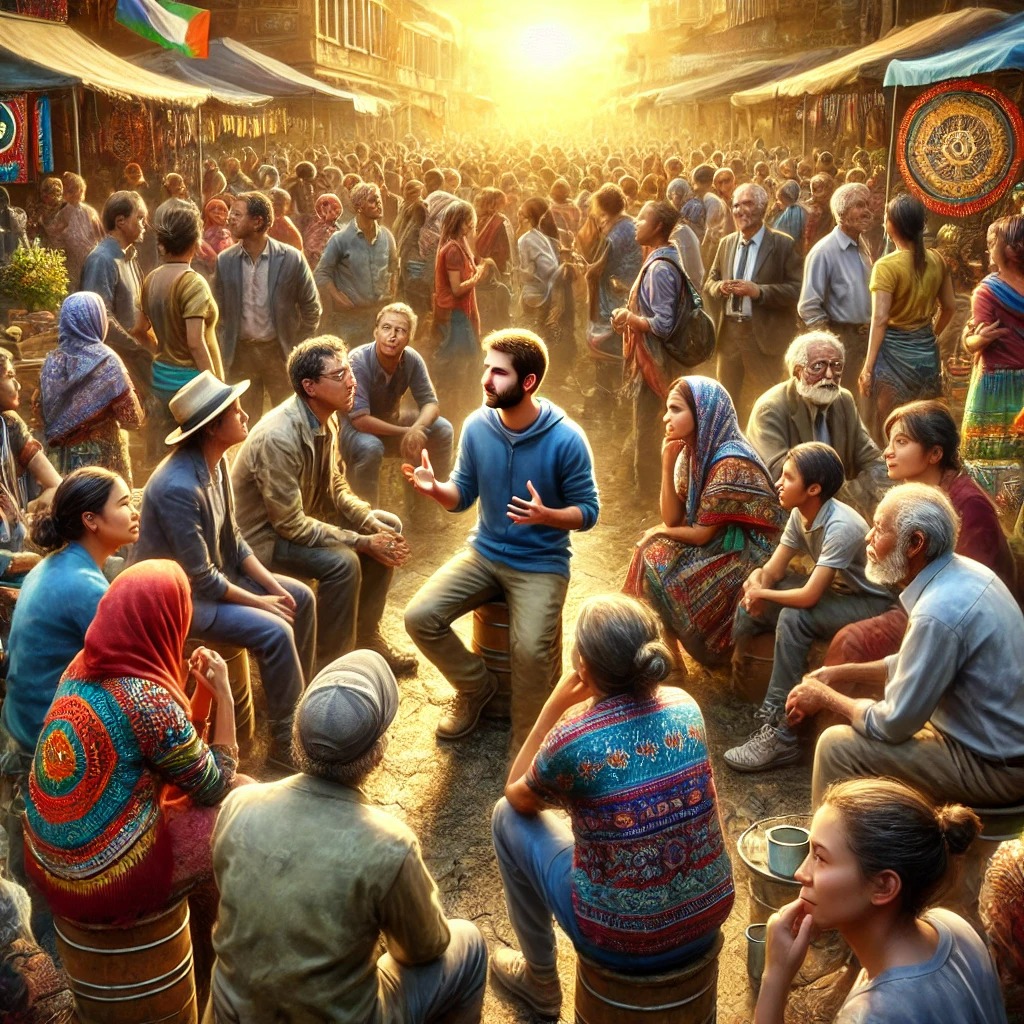 다양한 사람을 만나고, 새로운 것을 배우며, 자기 자신과 세상에 대해 더 깊이 이해하려는 청년