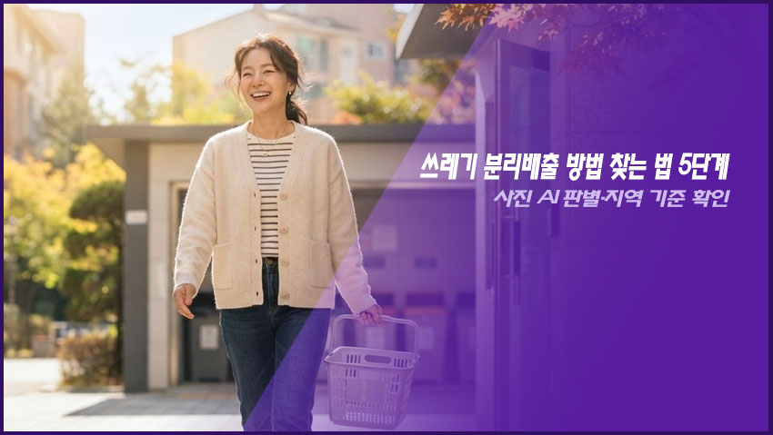 쓰레기 분리배출 방법 찾는 법 5단계|사진 AI 판별·지역 기준 확인