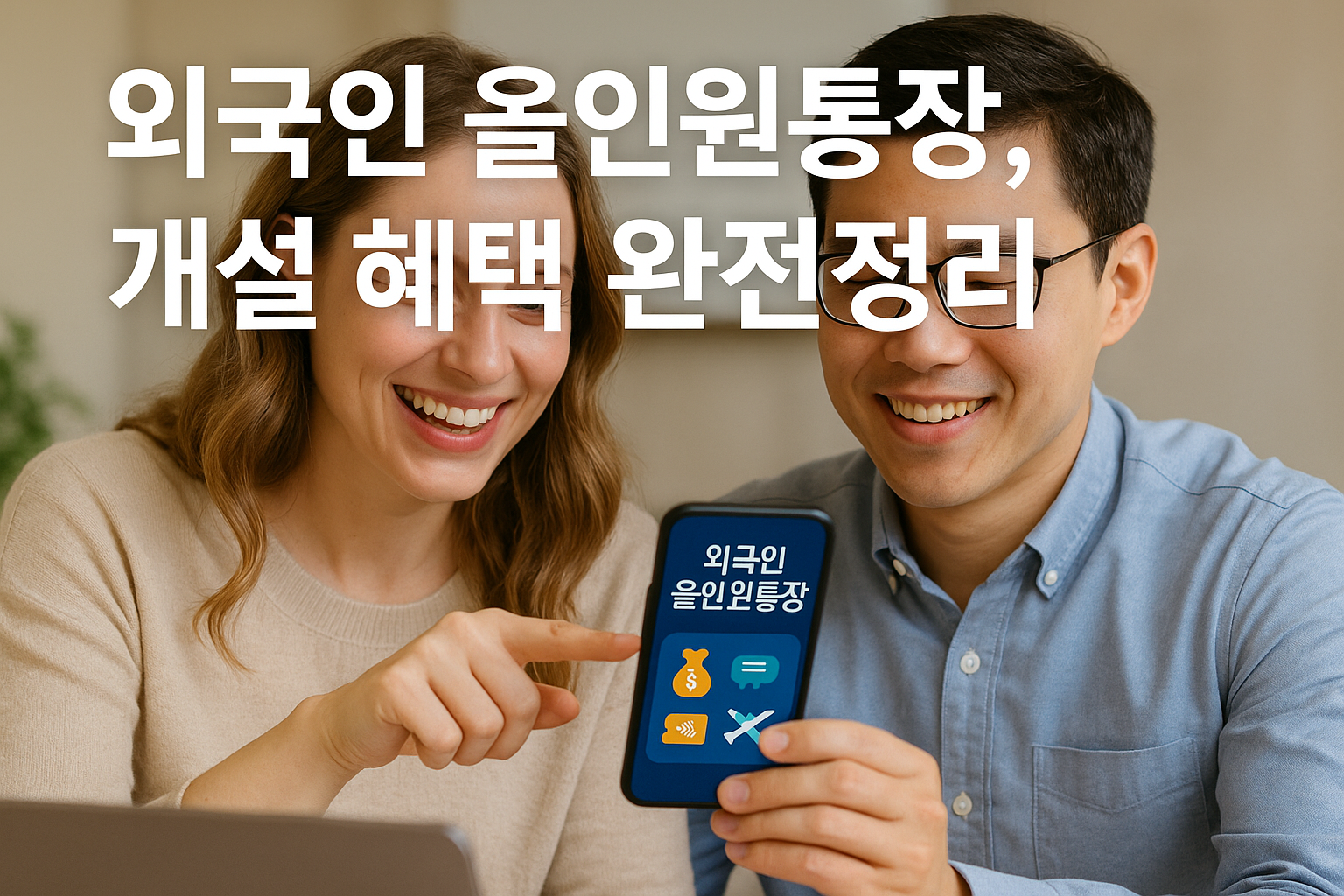 외국인 올인원통장, 개설 혜택 완전정리 &ndash; 실속 있는 꿀팁까지! 관련 이미지