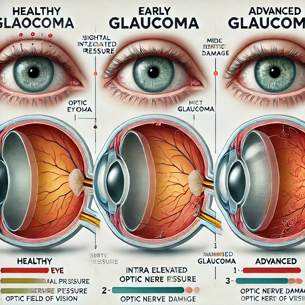 녹내장 진행 과정