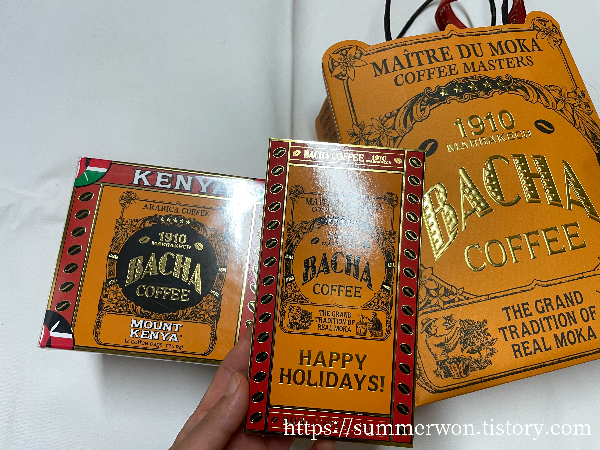 바샤커피 패키지