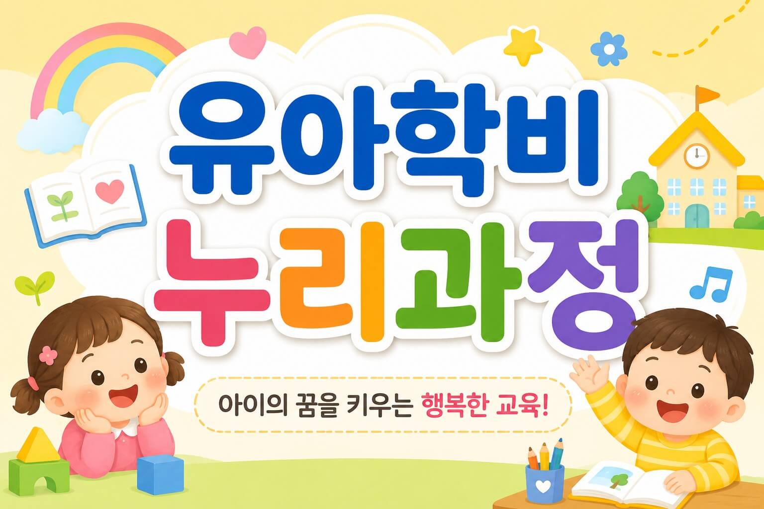 유아학비 누리과정 지원금 설명 이미지