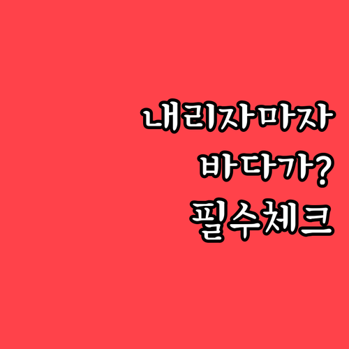 기차 내려서 바로 바다 삼척해변역 시..