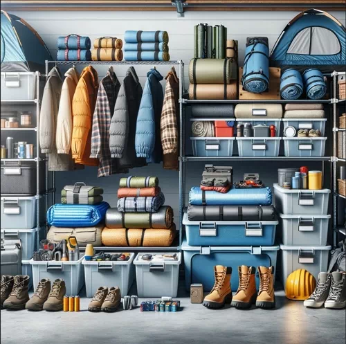 캠핑용품 보관 관리