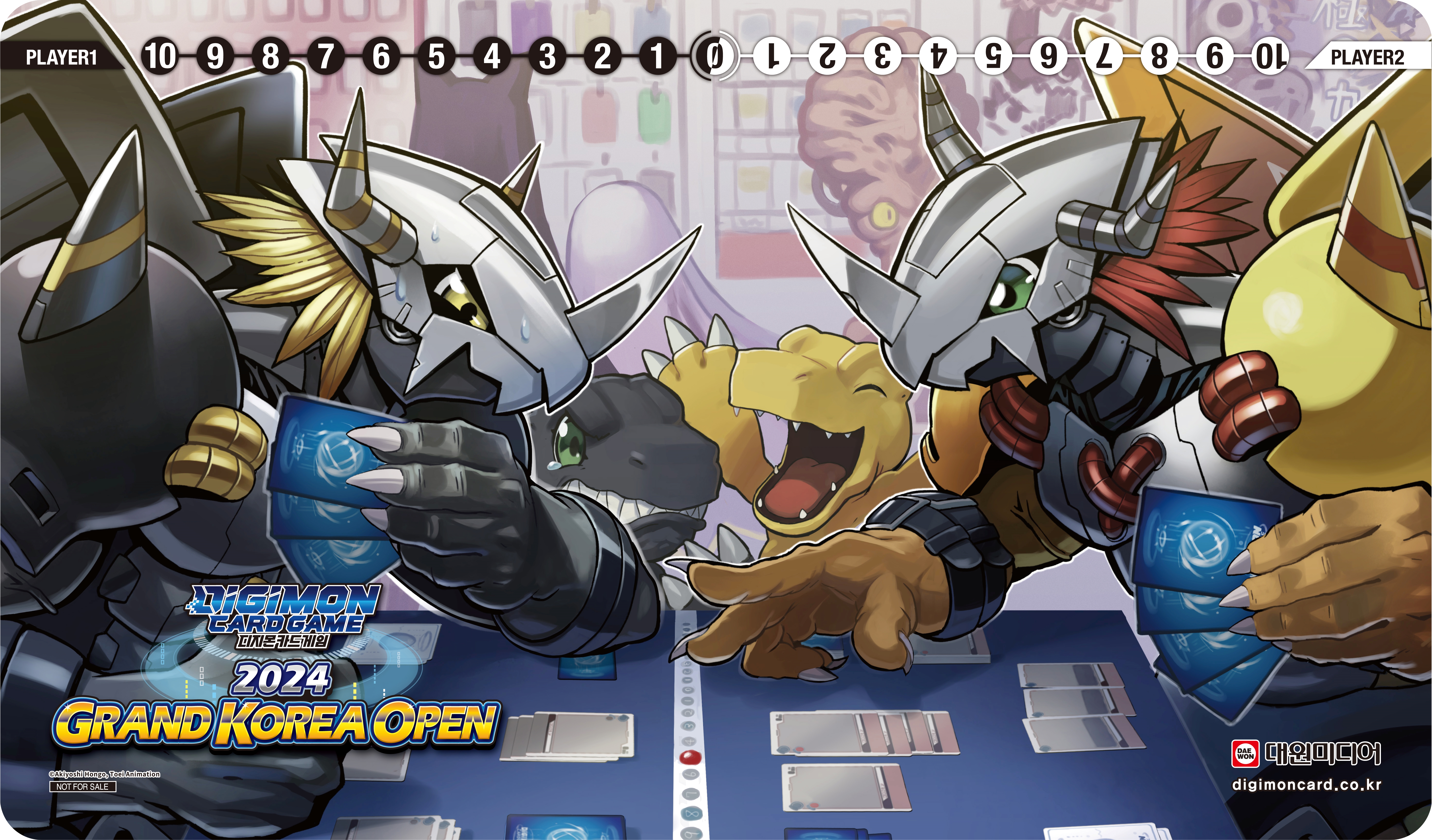 디지몬TCG GAO 2024 특전 플레이 매트 치밀한 전술