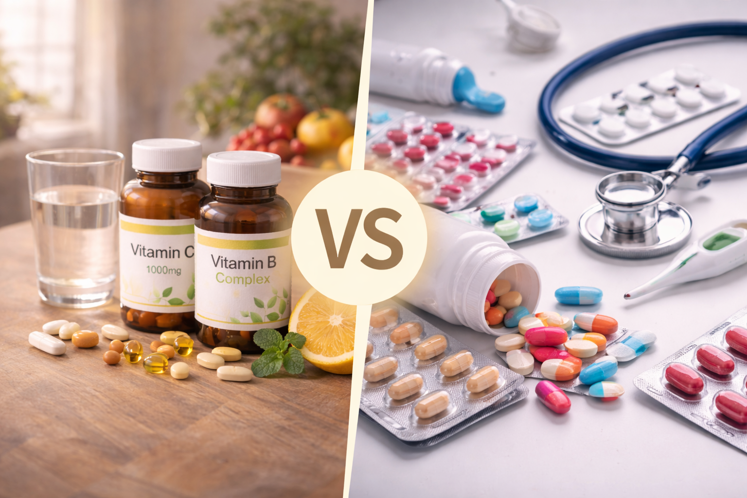 건강 보조식품과 의약품의 차이