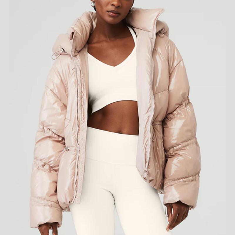 알로 알로요가 여성 STUNNER 패딩 자켓 더스티핑크