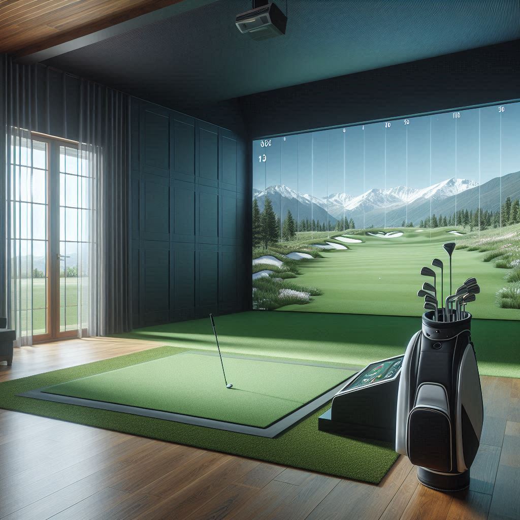 스크린골프장 배경