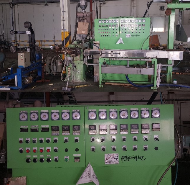 중고 70mm 전선 압출기