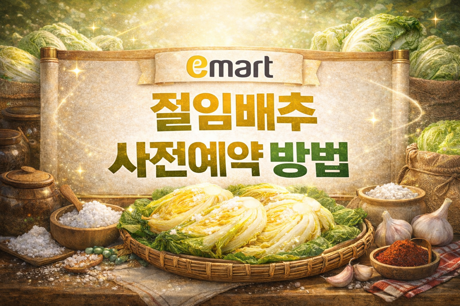 이마트 절임배추 사전예약 방법 총정리