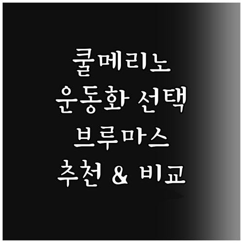 쿨메리노 운동화 선택 가이드 브루마스..