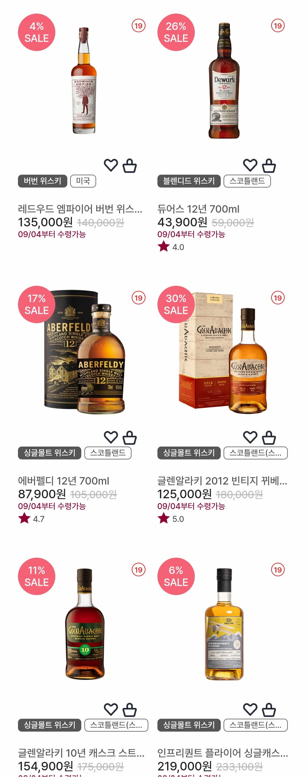 GS25 이달의 위스키 할인전 24년 9월 상세2