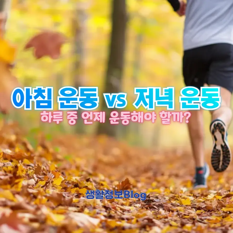 아침 운동 vs 저녁 운동