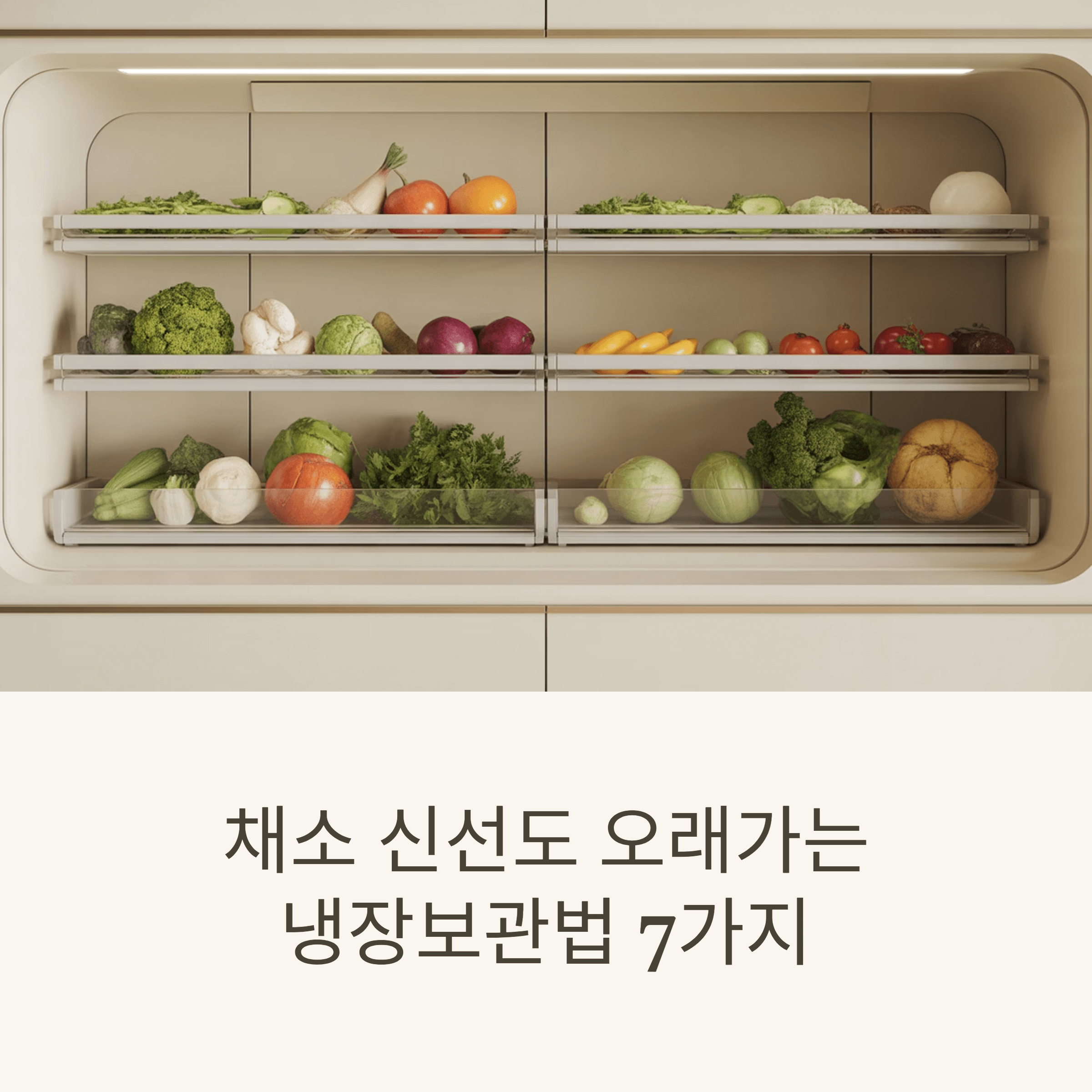 채소 신선도 오래가는 냉장보관법 7가지