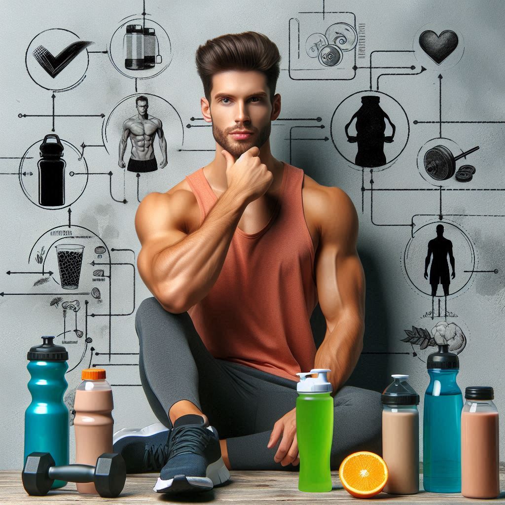 헬스 애호가의 스포츠 음료