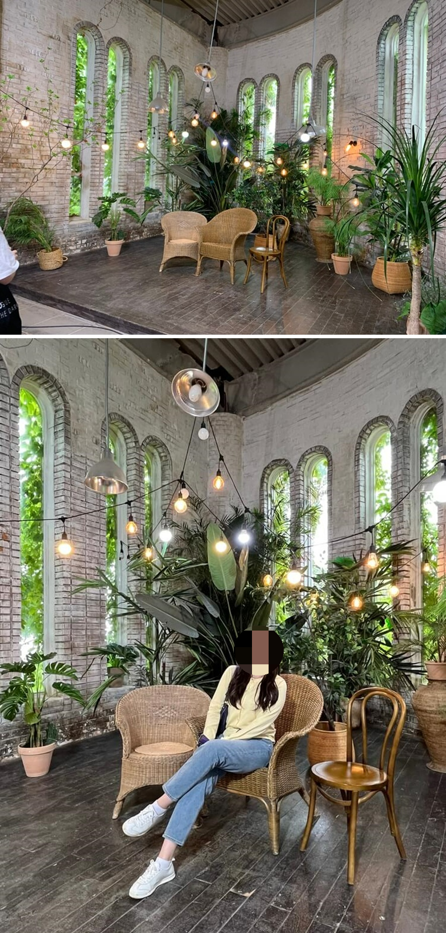 토크쇼 느낌의 포토존