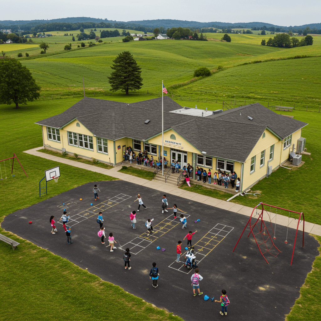 농촌 초등학교의 모습
