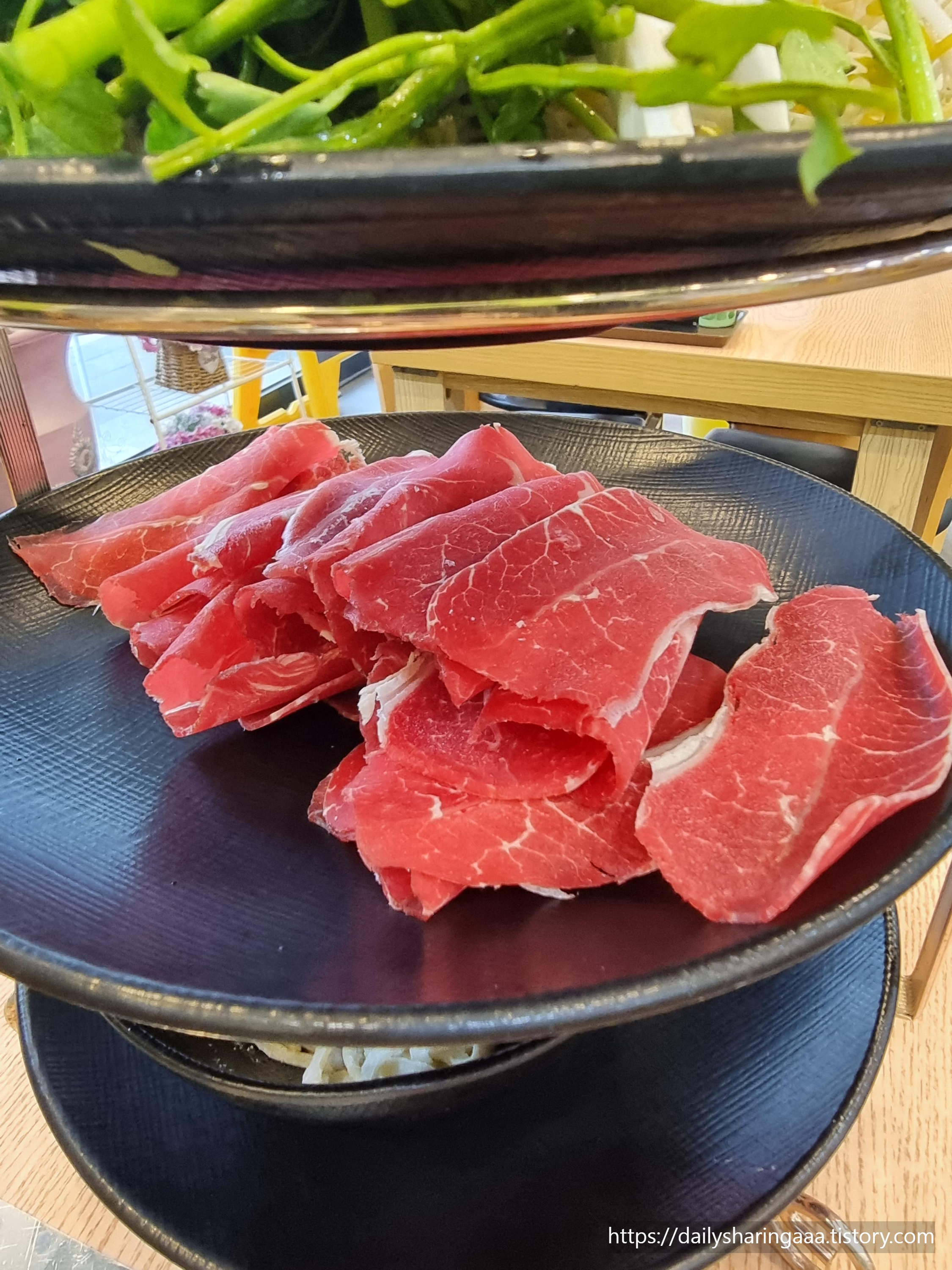 인천_청라_다담샤브칼국수_샤브_고기