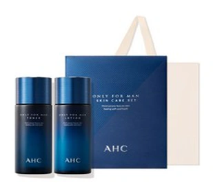AHC 온리포맨 스킨케어 2종 + 쇼핑백 세트&#44; 1세트