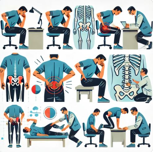 엉덩이기억상실증(dead butt syndrome) 증상 관련 사진