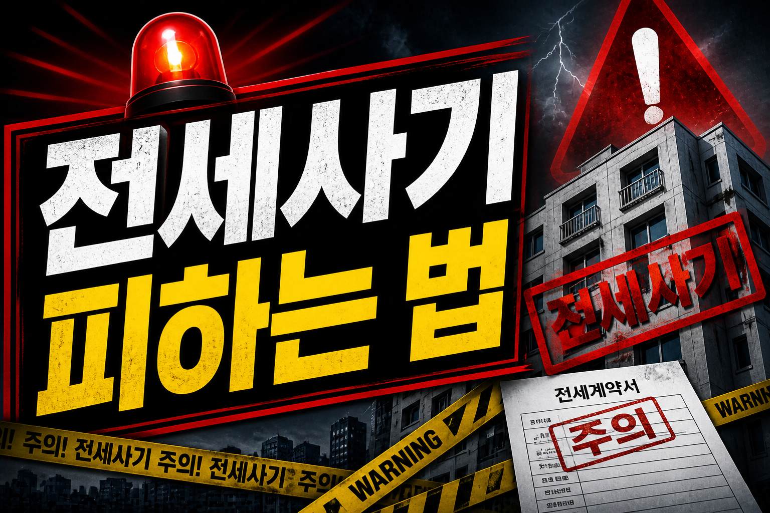 전세 사기 피하는 법 2026 (이 집 계약하면 보증금 날립니다)