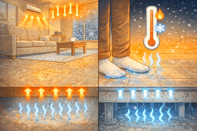 바닥 냉기가 그대로 올라오는 집의 공통 구조 BEST 정리