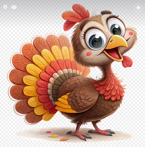 공작 캐릭터의 귀여운 사진