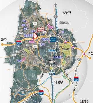 양주산업단지 개발 예정 이미지