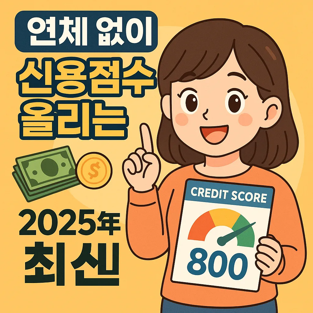 연체 없이 신용점수 올리는 실전 방법 2025년 최신