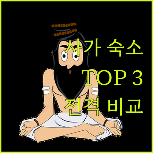 사가 여행, 어디서 묵을까? 인기 호