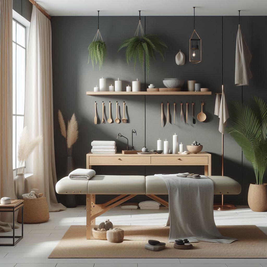 피부,체형관리 샵 배경