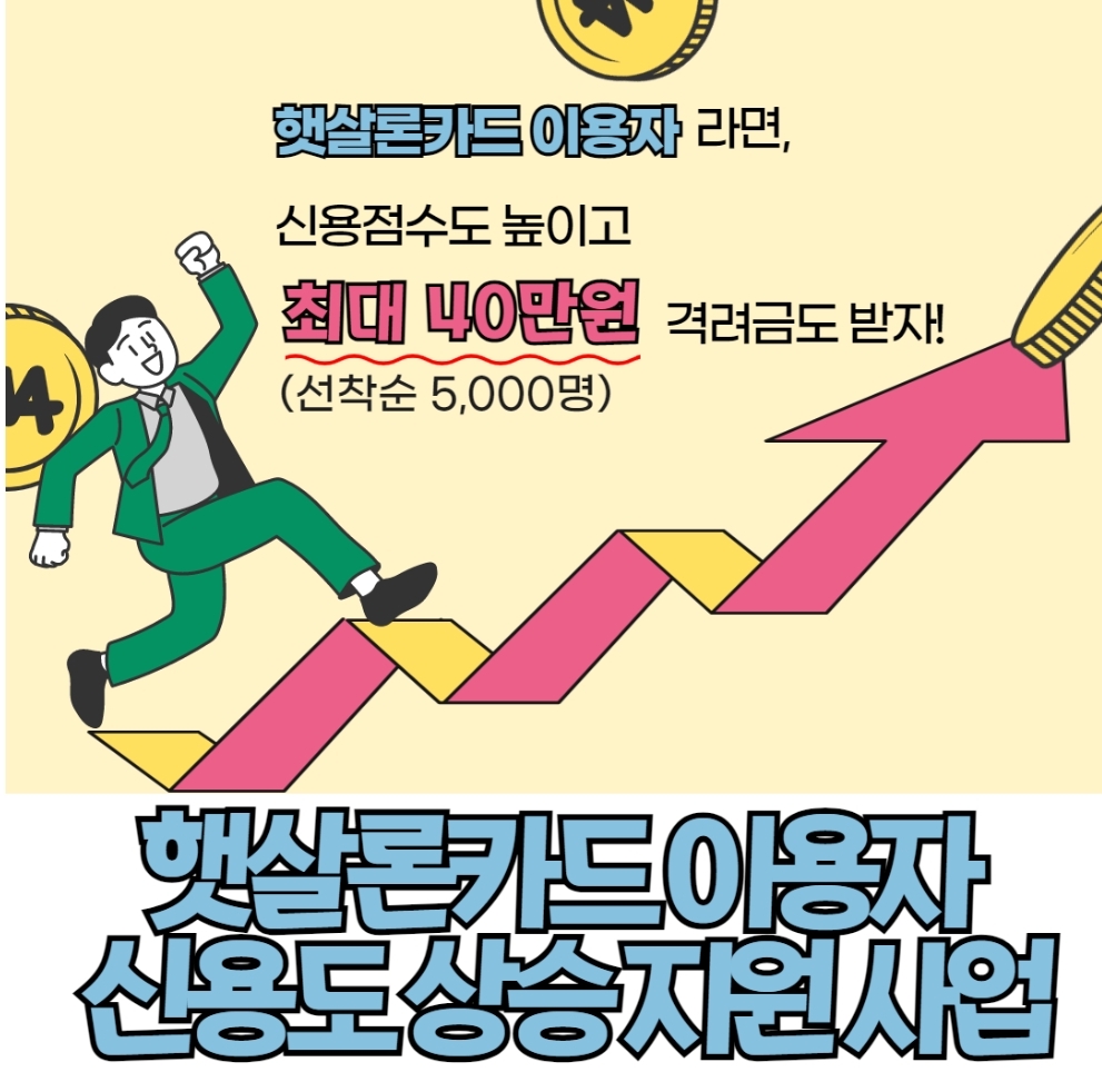 햇살론카드이용자신용도상승지원사업