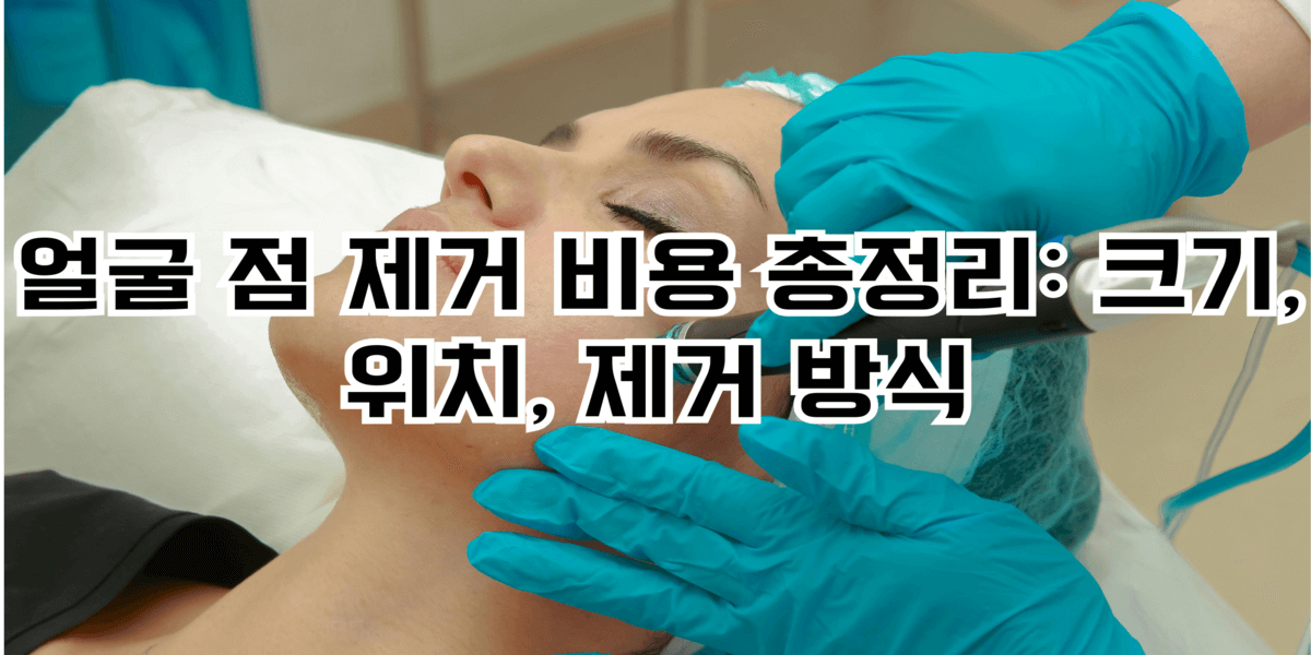 얼굴 점 제거 비용