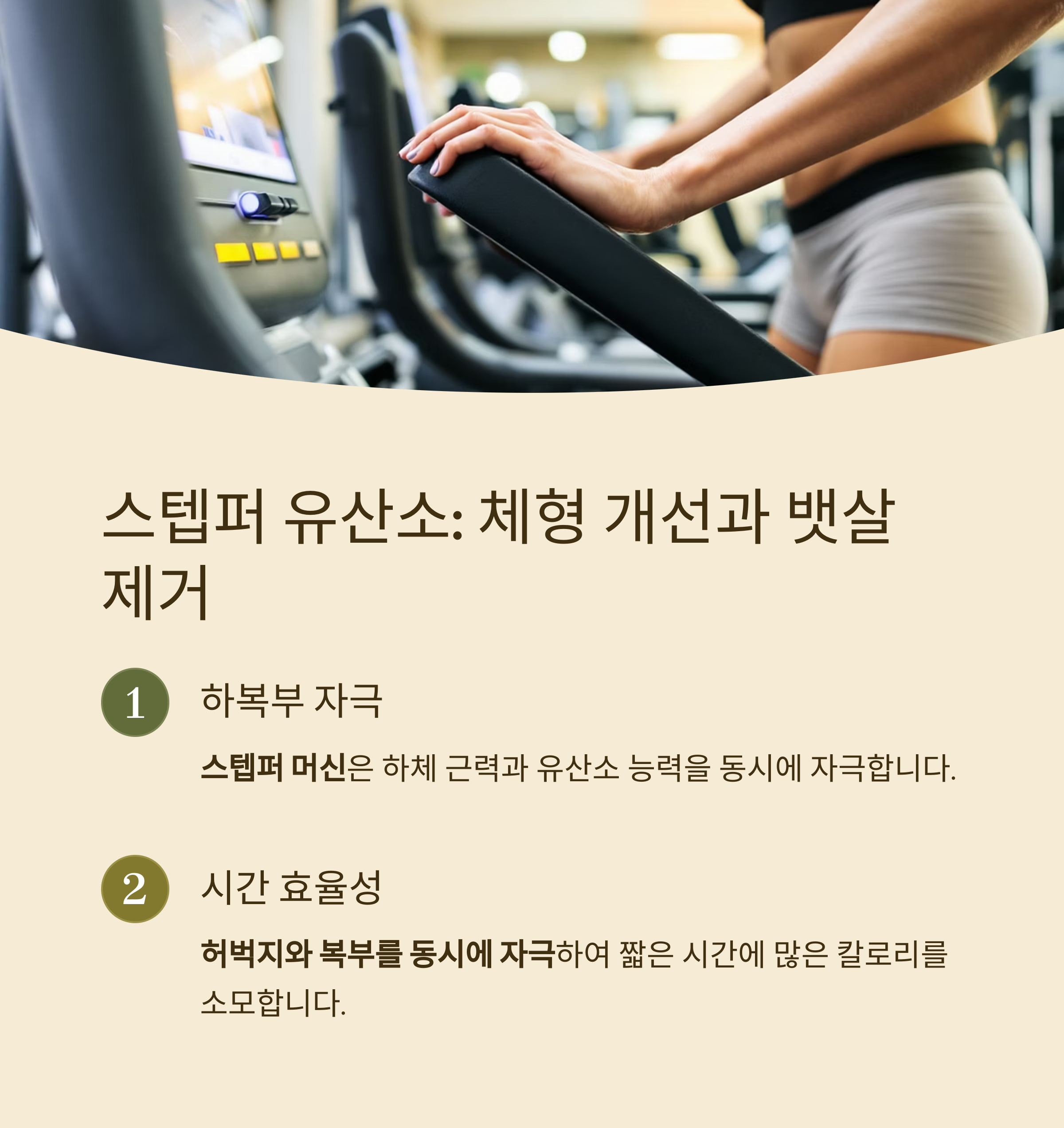 체형 개선과 뱃살 제거를 위한 ‘스텝퍼 유산소’
