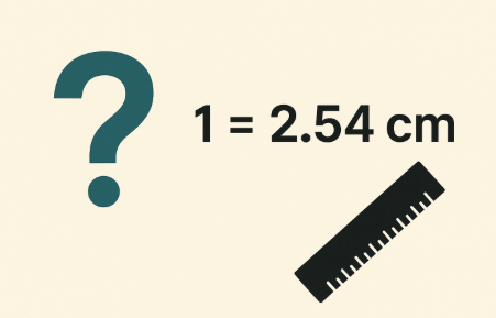 1인치는 몇cm? 센티미터