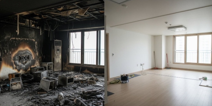 남해 화재청소 전문