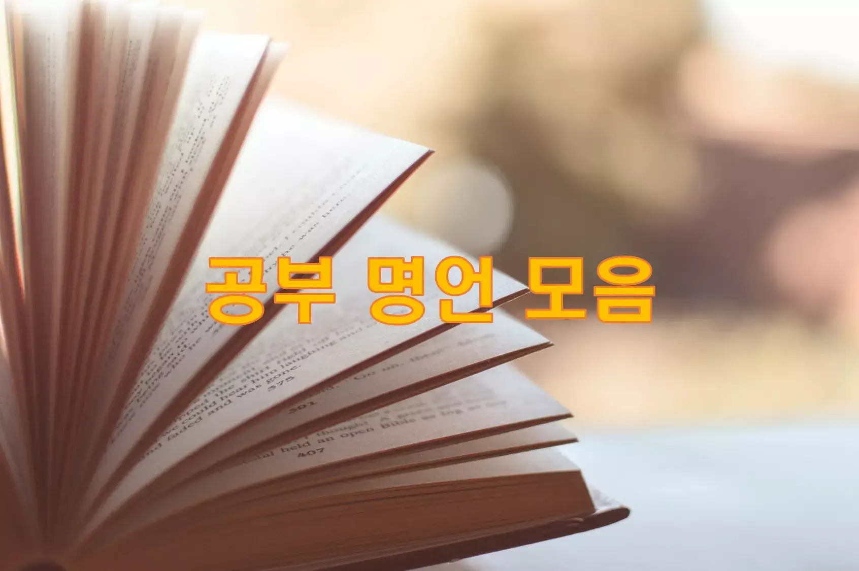 공부 명언 모음