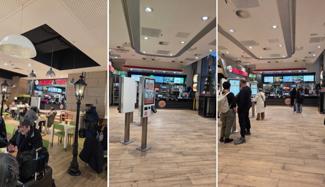 프랑크푸르트 중앙역 아침 식사 : 버거킹