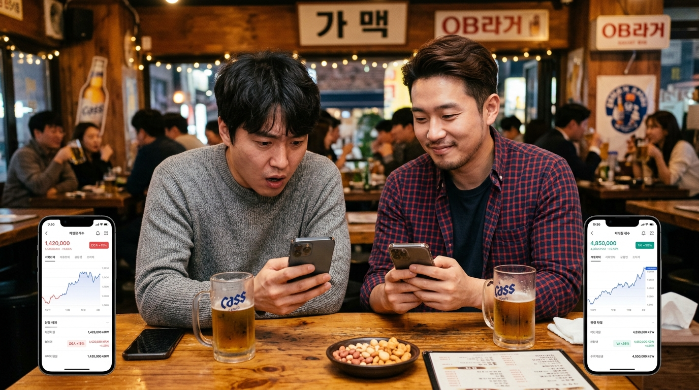 친구와 수익률 비교 충격