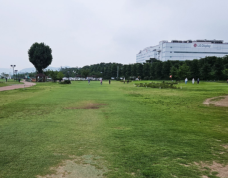 시원한 경치 경상북도 구미 동락파크골프장 소개