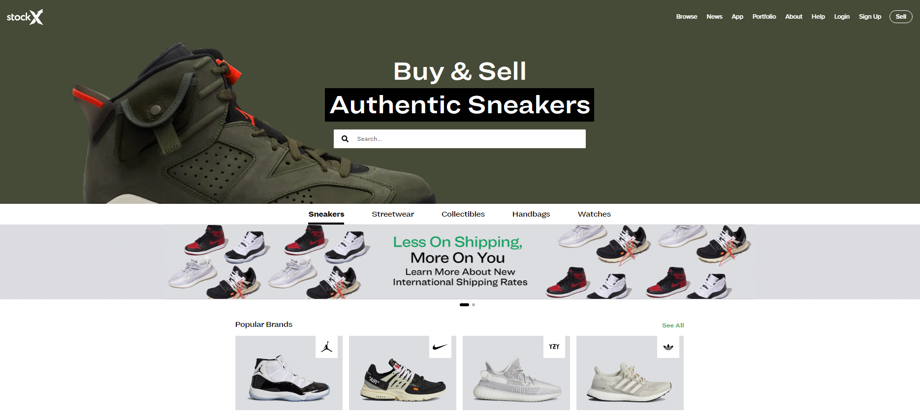 스탁엑스 stockX 스니커즈 중개 플랫폼