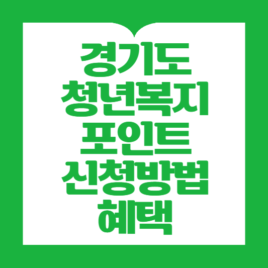 경기도 청년 복지포인트