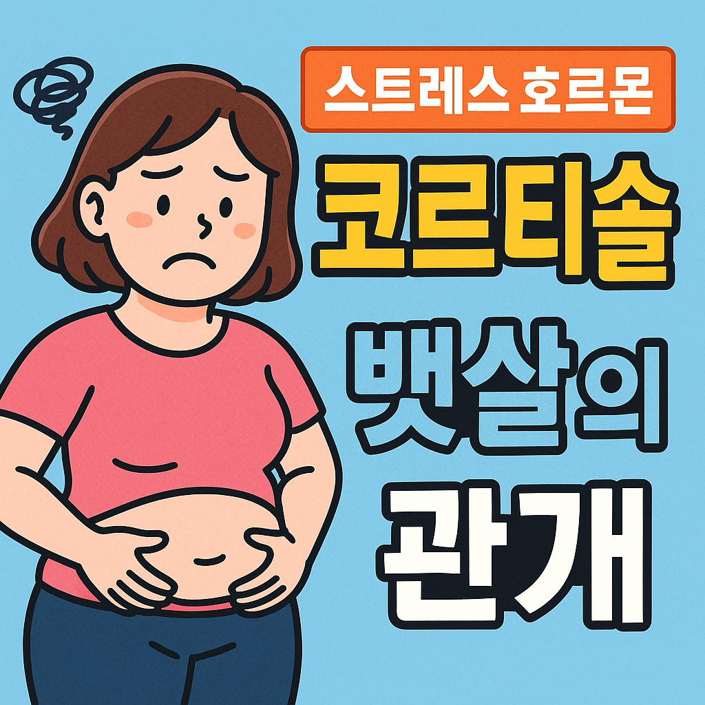 스트레스 호로몬 '코르티솔'과 뱃살의 관계 관련사진