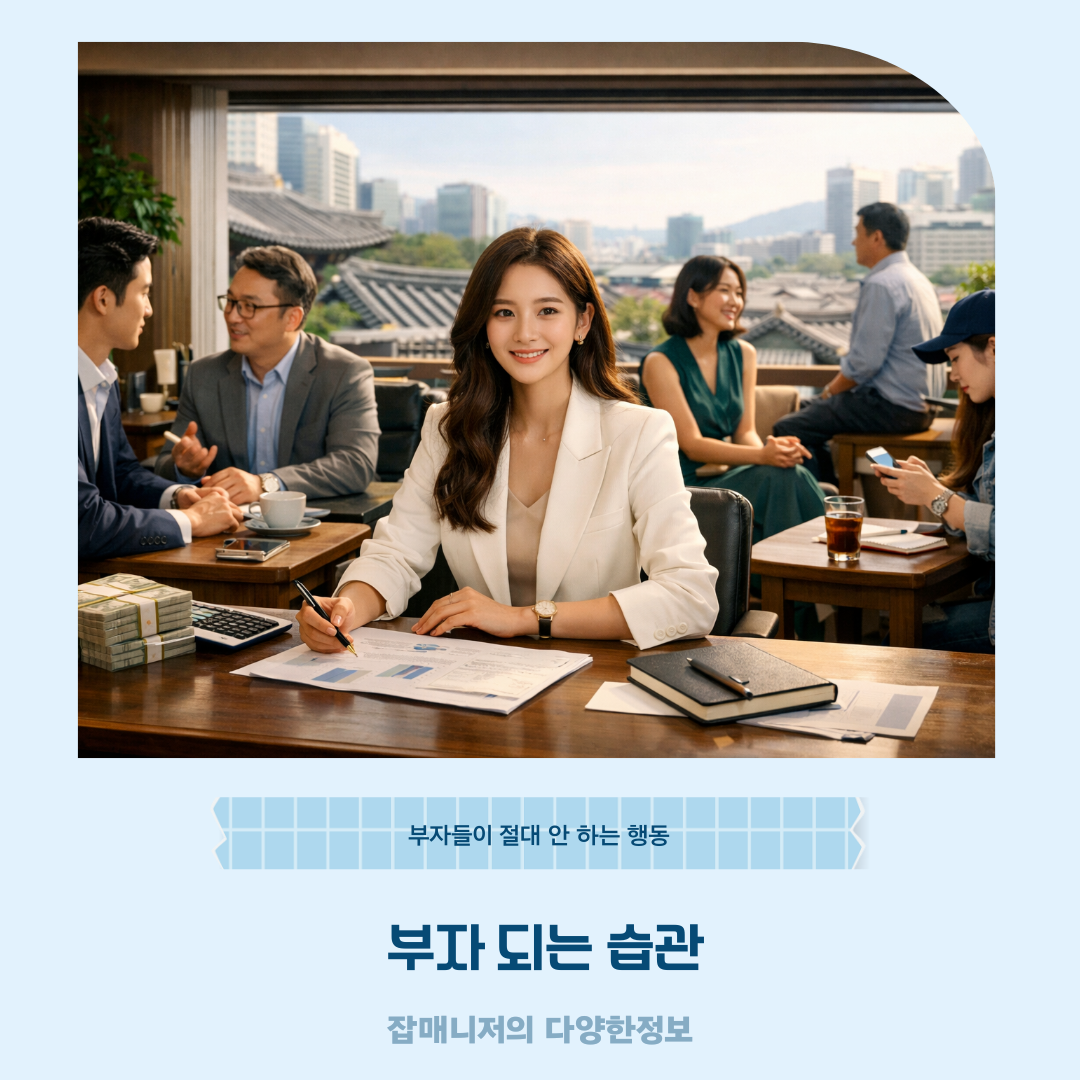 부자 되는 습관|부자들이 절대 안 하는 행동