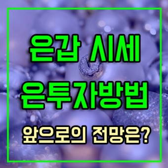 2025년 은값 시세 전망